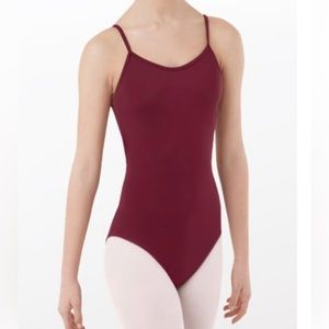Burgundy dance leotard